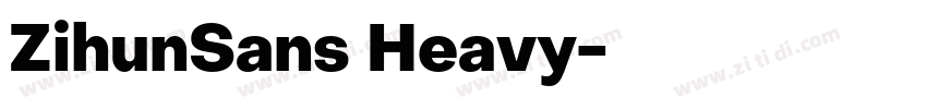 ZihunSans Heavy字体转换 ZihunSans Heavy字体转换